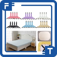 FT Bed Sheet Clips Corner Bed Sheet Clips 4 in 1 Iron Hooks R512
