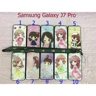 Fashionable Printed Case For samsung J730 / J7 pro With Strap