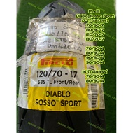 PIRELLI DIABLO ROSSO SPORT Tyre scooter y15 rim 70/90 80/90 90/80 90/90 120/70 130/70-14”/17”