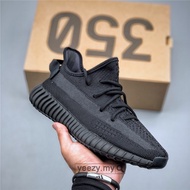 YZY B00ST 350-V2 HQ4540 Onyx Kasut larian lelaki dan wanita, kasut joging