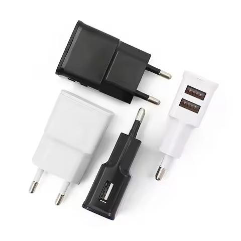 5V 2A Universal Power Adapter USB Dual Port AC DC Charger for iPhone Android Phone Tablet Device