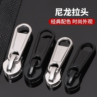 Kepala zip nilon No. 3, No. 5, No. 8, aksesori zip, kepala zip universal untuk pakaian, pembaikan da