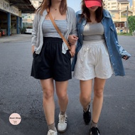 Meet Real Shot Korean Style High-Waist Elastic Slimmer Look Shorts | Cover Crotch Slimmer Look A-Lin