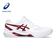 ASICS Men GEL-DEDICATE 8 Tennis Shoes in White/Antique Red