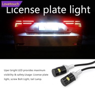 LOVETOUCH 2Pcs Motorcycle Number License Plate Lights 12V LED 5630 SMD Auto Tail Front Screw Bolt Bu