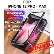 BestDealShop MAGNETIC case iPhone 12 - iPhone 12 Pro - iPhone 12 Pro Max casing cover tempered glass