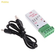Picbliss USB to RS485 RS422 Serial Adapter Support 64b Win7 Linux Terminals Block Converter Support 