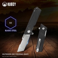 Diskon KUBEY Avenger KU104 Outdoor Folding Knife Chisel Grind Tanto Bl