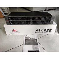 Equalizer DBX231SUB DBX 231SUB DBX 231 SUB Grade A 2 x 31 Channel Dual Channel Equalizer DBX Graphic
