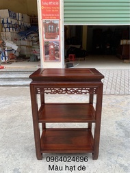 đôn chữ Nhật mặt 35x50 cao 70 và 40x60 cao 80 gỗ Nam Phi 2 đợt