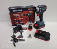 MASARU สว่านกระแทก20V 3ระบบ 💥รุ่นใหม่ล่าสุด💥 SCDI-240-B2 สินค้ารับประกัน7 เดือน ของแท้100%