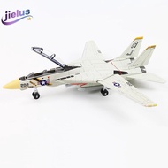 [Jielus] 1:72 Scale F-14 Tomcat Fighter Jet Model - White & ABS Plastic Aircraft With Detailed Desig