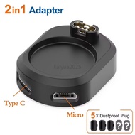 Portable Mini Charger Convert Plug Power Charging Connect Adapter For Garmin Venu4 Tactix8 Fenix8 Fe
