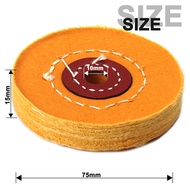 SI FANG 75mm Ceramic Nylon Felt Polishing Wheels Set for Bench Grinder Metal Marble Stone Polishing
