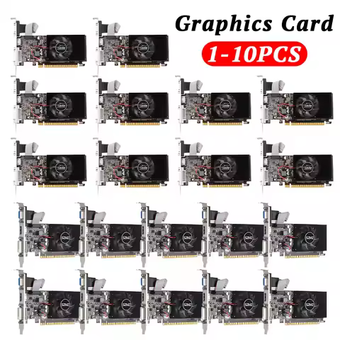 GT610 Graphics Video Card 810MHZ DDR3 1/2GB Gaming Video Card HD VGA DVI Interface Accessories for C
