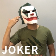 MOMO Papercraft Christmas Funny Clown Headgear Handmade diy Paper Model Full Face Mask Shopping Mall
