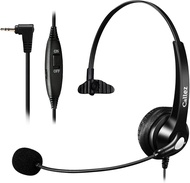 Phone Headset with Noise Cancelling Microphone, Office Telephone Headsets for Cordless DECT Phones w