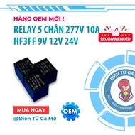 [1 CON] 5-Pin Relay 277V 10A, JQC/HF3FF HF3FF JQC-3FF 1ZS 1ZST 5V 9V 12V 24V, New OEM Product