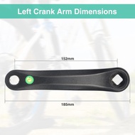 ZUKKA Bicycle Crank Arm Bike Crank Left Arm 152MM/165MM/170MM Aluminum Crank Arm for Mountain Bike R