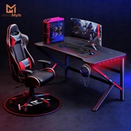 M&M Gaming Computer Table Home Office Table Study Table PC Table Black White Gaming Table E-sports T