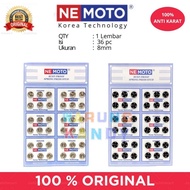 Nemoto Snap Buttons 1 Sheet 36pc 8mm Snap