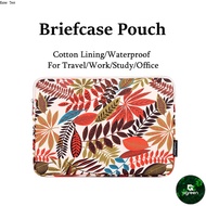 AC 11 12 inch Anti-fall Waterproof Laptop Bag 14 15 inch Notebook Pouch Colored Leaves Printing Briefcase Laptop Bag