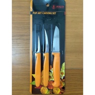 Set of 3 Thai vegetable pruning knives