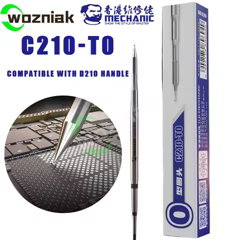 MECHANIC C210-TO Ball Point Soldering Iron Tip 3.5mm for Mobile Phones Motherboard Repair 1S Heat Up