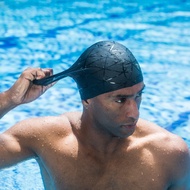 3D Elastic Professional Silica Gel Swimming Cap Waterproof Ear Protection Men Women Long Hair Swim Hat Cover Ear Bone Pool