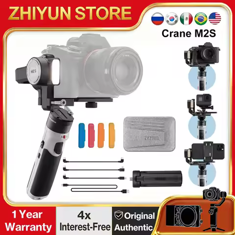 ZHIYUN CRANE M2S 3-Axis Handheld Camera Gimbal Stabilizer For Sony Fuji Nikon DSLR Mirrorless Camera
