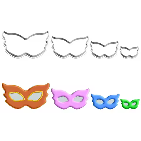 Plastic Molds Four Specification Cartoon Clothing Decorative,Mask Masquerade,Cake Fondant Cookie Sus