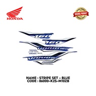 HONDA VARIO 160 Stripe Set Blue Coverset Sticker 86000-K2S-M10ZB