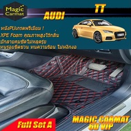 Audi TT 2014-2019 Coupe Full Set A (เต็มคันรวมถาดท้ายรถแบบ A) พรมรถยนต์ Audi TT Coupe พรม6D VIP Magic Carmat