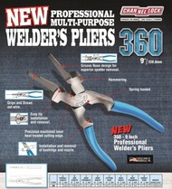 คีมปากแหลมหัวค้อน 9 นิ้ว Welders Pliers XLT Channellock Made In U.S.A.