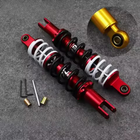 280MM/320MM Motorcycle Shock Absorbers Are Suitable for Fuxi 100 Yamaha RSZ GY6 Etc Double Layered S