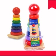 8 Digits Toggle Pagoda (Wooden Toys)