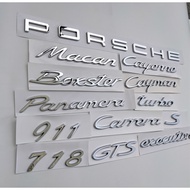 New Style Porsche 718 cayman Car Logo Boxster Rear Tail cayman English Modified GTS Borks Letters