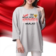 MERAH T-shirt 17 Agutus Bju Tops T-shirt August Wanita Tshirt Ksos 17 August 1945 Bj Garuda Indonesi
