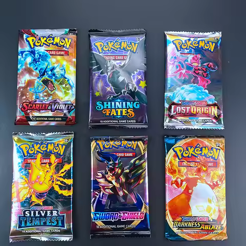 40PCS Pokemon Cards SCARLET&VIOLET GX Vmax EX Mega Energy Shining Pokemon Card Game Carte Trading Co