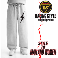 Celana Skena Baggy Pants Outpit Korean Style Celana Gombrong Pria Wanita Bahan Fleece 280 Gms