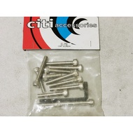HONDA C70 ENGINE COVER /MAGNETO & CLUTCH COVER CAP SCREW SET FREE ALLEN KEY