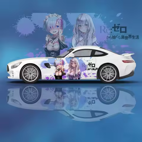 Japanese Anime Re ZERO Girl Car Wrap Protect Stickers Car Decal Creative Sticker Car Appearance Modi
