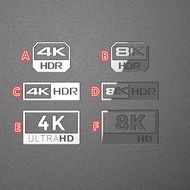 HD 4k8k Metal Sticker logoHDR Sticker 10809 Video Certification Player TV Display Computer Sticker