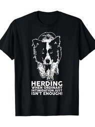 Border Collie Funny Collie Breed T-shirt- 100% Cotton