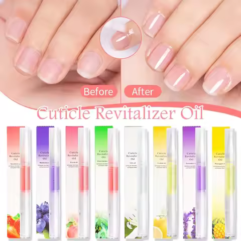 5ml Nail Nutrition Oil Pen Nail Treatment Pen 7 Smell Cuticle Revitalizer Oil Prevent Agnail Nail Ge