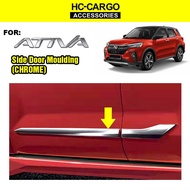 Perodua Ativa Body Side Moulding Trim Lining Accessories Protector Chrome aksesori Gear Up Bodykit B