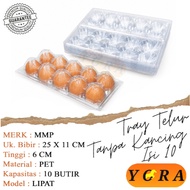 [50 PCS] Egg Mica Tray POLOS of 10 Egg Mica/ Without Buttons Egg Tray/ 10-Egg Egg Tray/ Without Butt