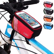 Cycling Bike Bag Waterproof MTB Road Bicycle Frame Front Tube 5.0 inch Mobile Phone Touch Screen Bag Bike Accessories