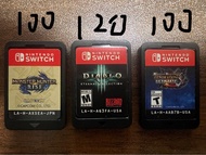 Switch 遊戲卡 Switch game Monster Hunter Rise, Diablo 3 , MH Generations Ultimate