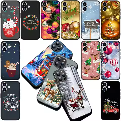 Deer Merry Christmas Tree Decoration Cover for Xiaomi Poco C75 C65 C85 X7 X6 M8 F7 F8 Ultra F6 Pro 5